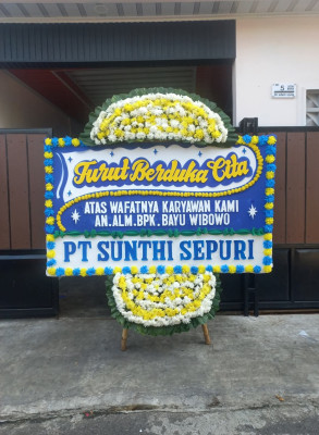 Papan Bunga Duka di Limba U Ii